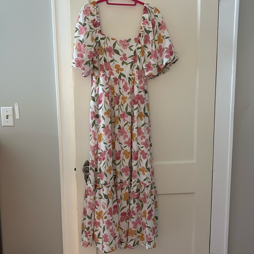 Pink Blush Maternity Maxi Dress - Size Small